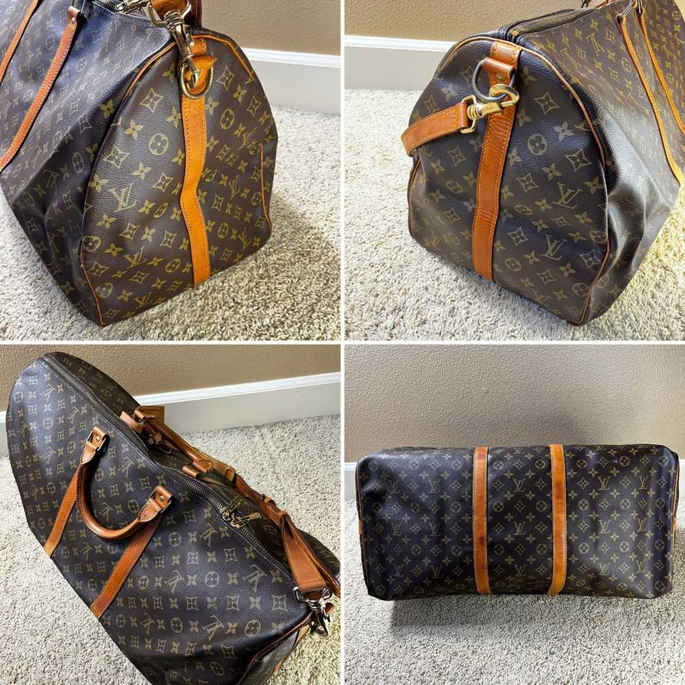 LOUIS VUITTON Monogram Keepall Bandouliere 60 Bos… - image 5