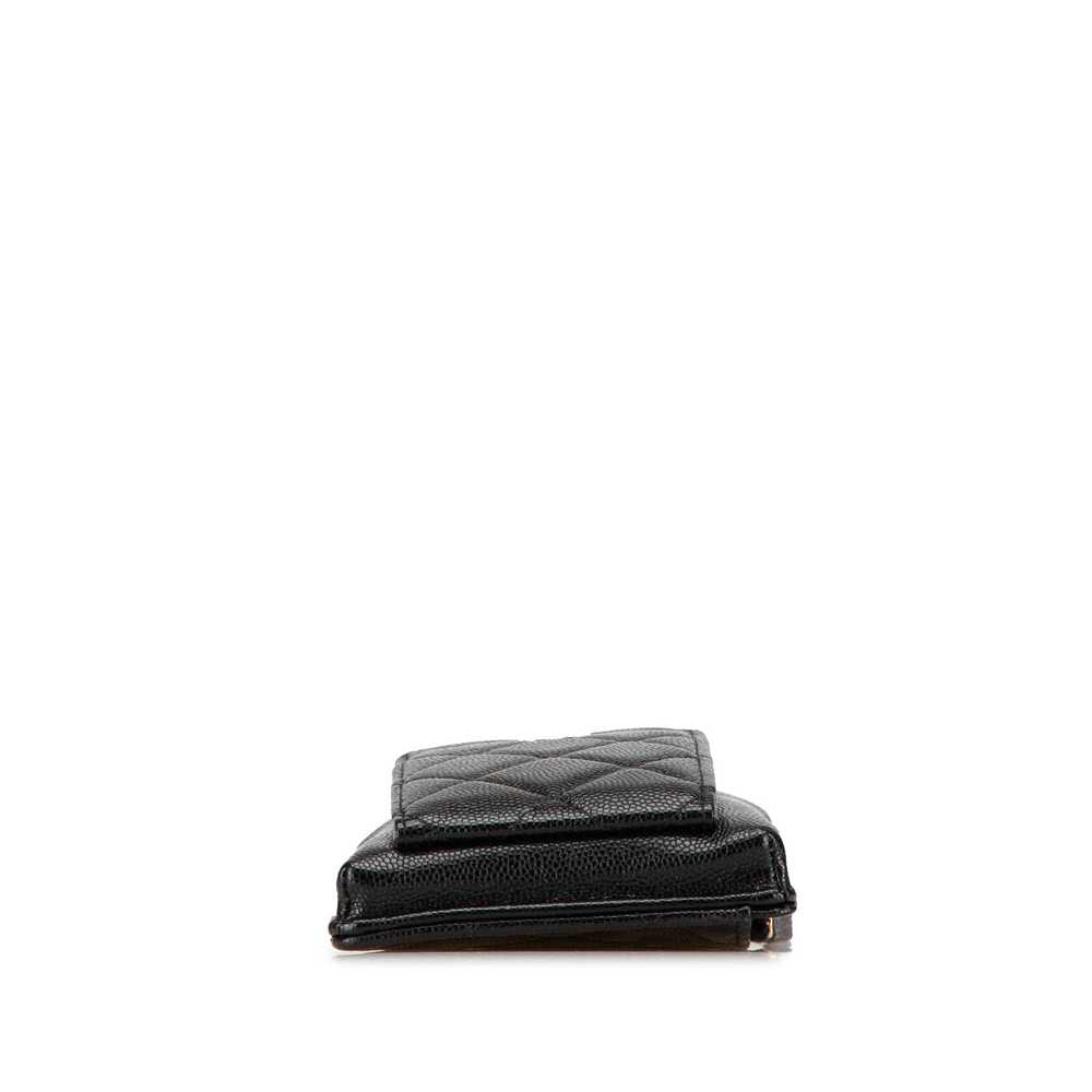 Chanel Chanel Quilted Caviar O Phone Holder with … - image 3