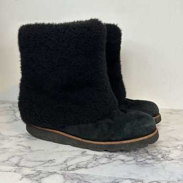 Ugg Black Maylin Shearling Cuff Boots 9