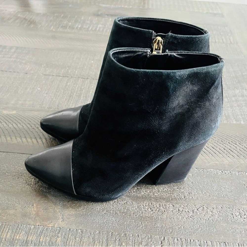 Tory Burch Rivington Pointed Toe Cap Black Block … - image 5