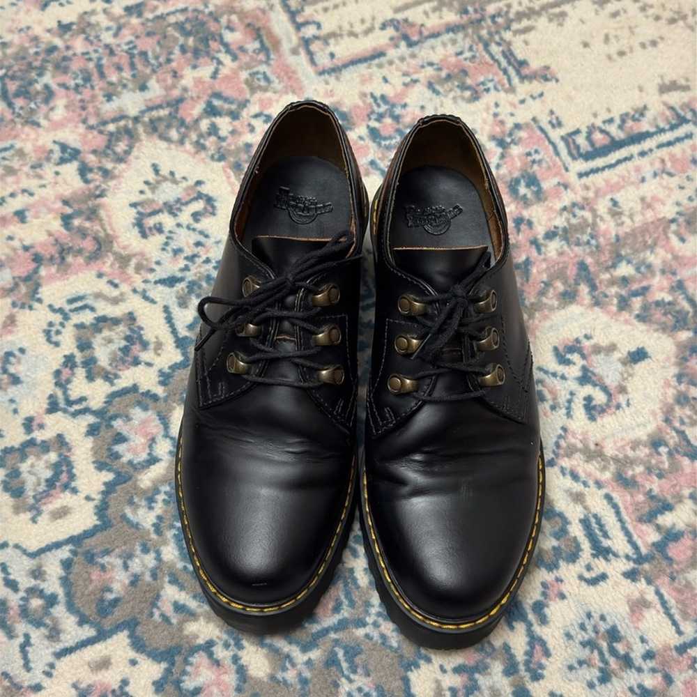 Dr Martens Leona Lo Vintage Black Leather Lace Up… - image 10