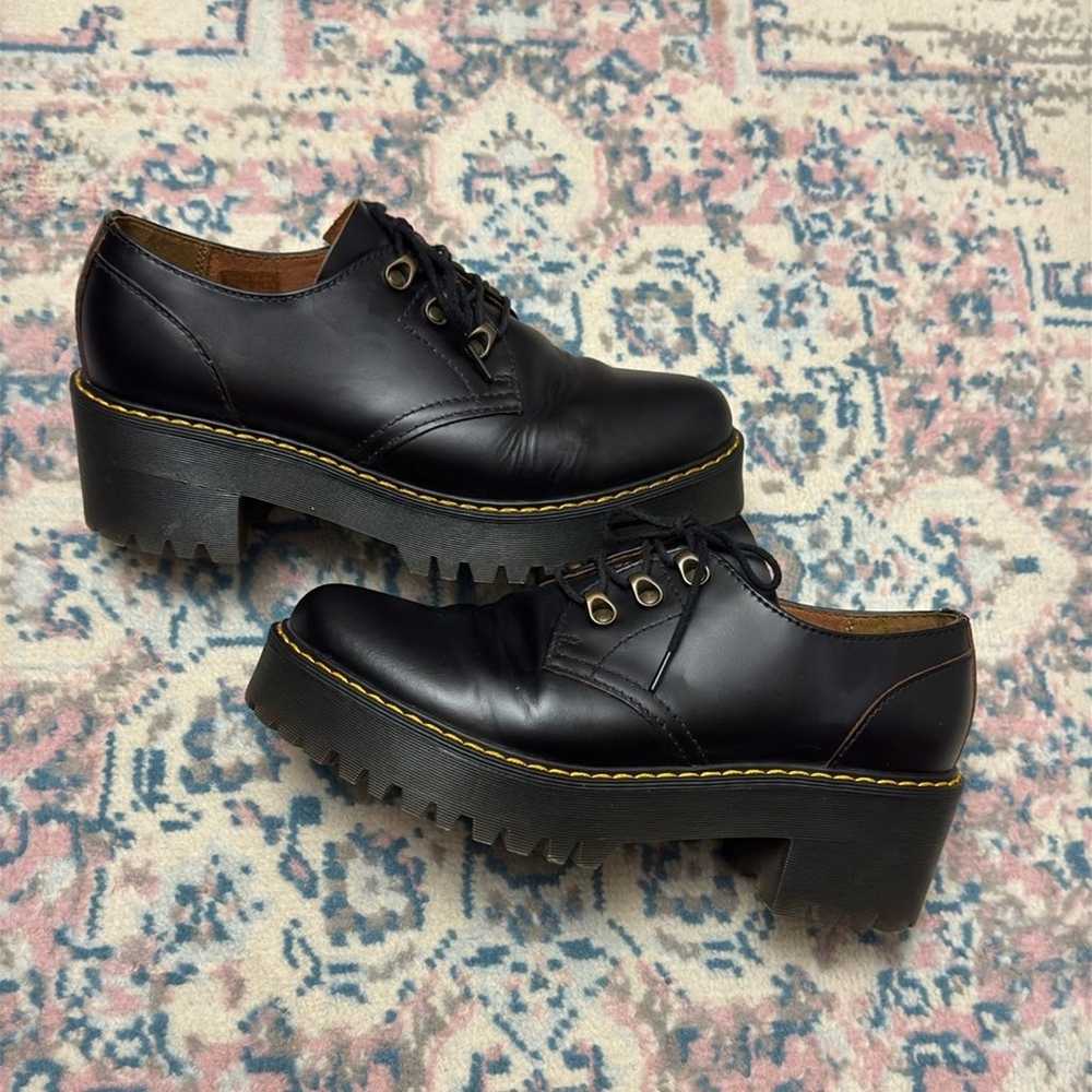 Dr Martens Leona Lo Vintage Black Leather Lace Up… - image 12