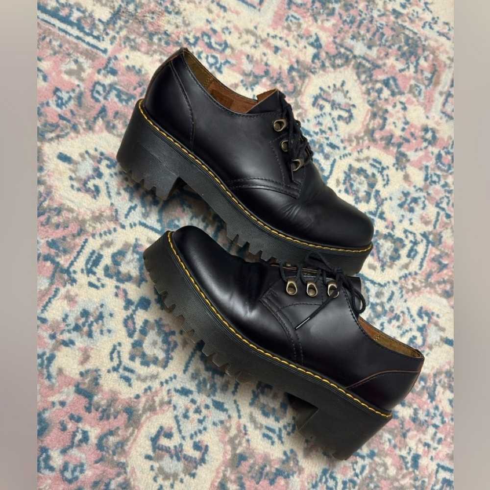 Dr Martens Leona Lo Vintage Black Leather Lace Up… - image 7