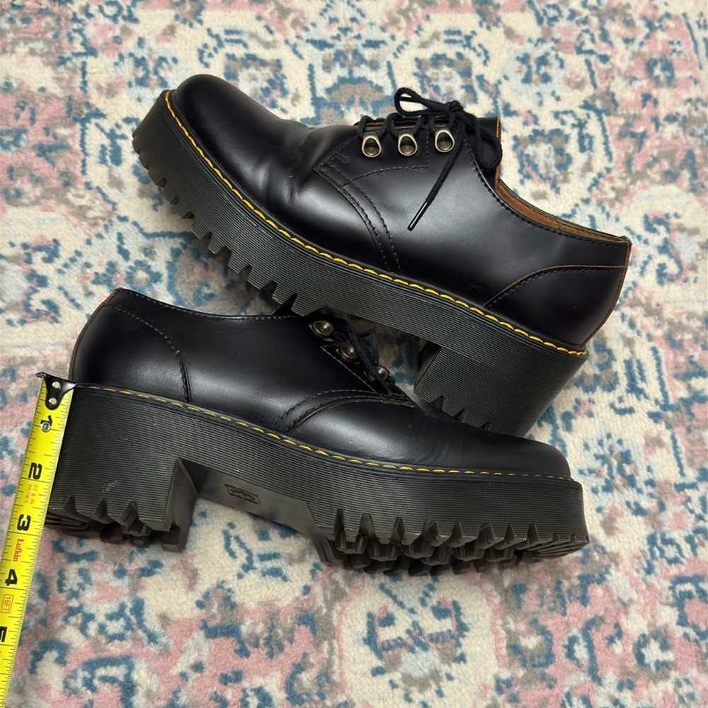 Dr Martens Leona Lo Vintage Black Leather Lace Up… - image 8