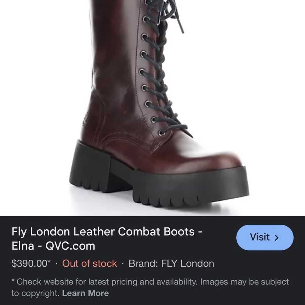 Chunky vintage discontinued Fly London combat boo… - image 8