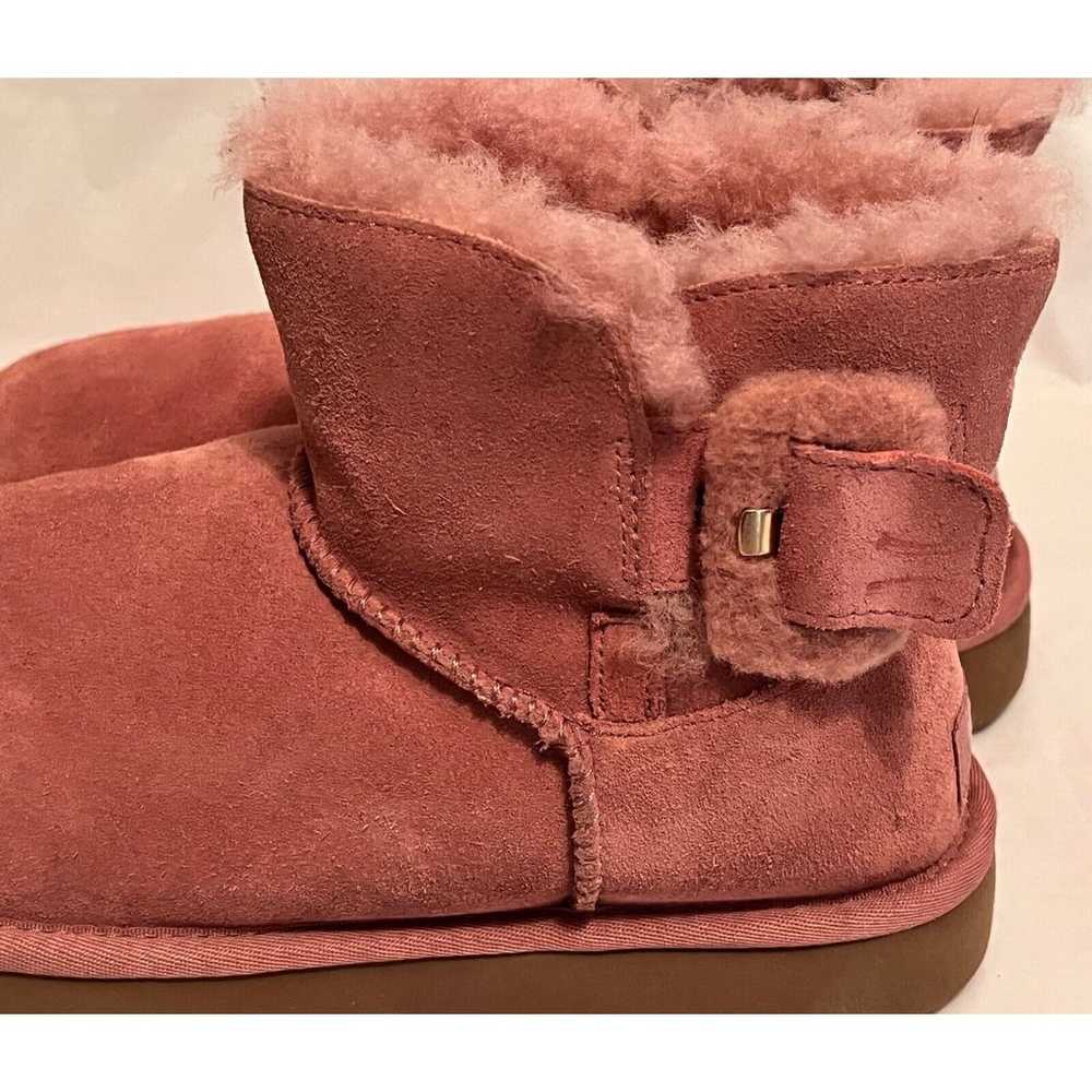 UGG MINI BAILEY FLUFF BUCKLE PINK S/N 1104182 - W… - image 4