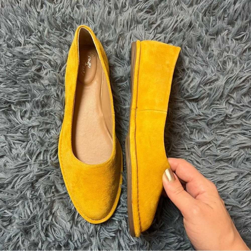 Crown Vintage Yellow Suede Davi Skimmer Flats - image 3