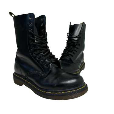 Dr. Martens 1460 Smooth Black Leather Lace Up Mid… - image 1