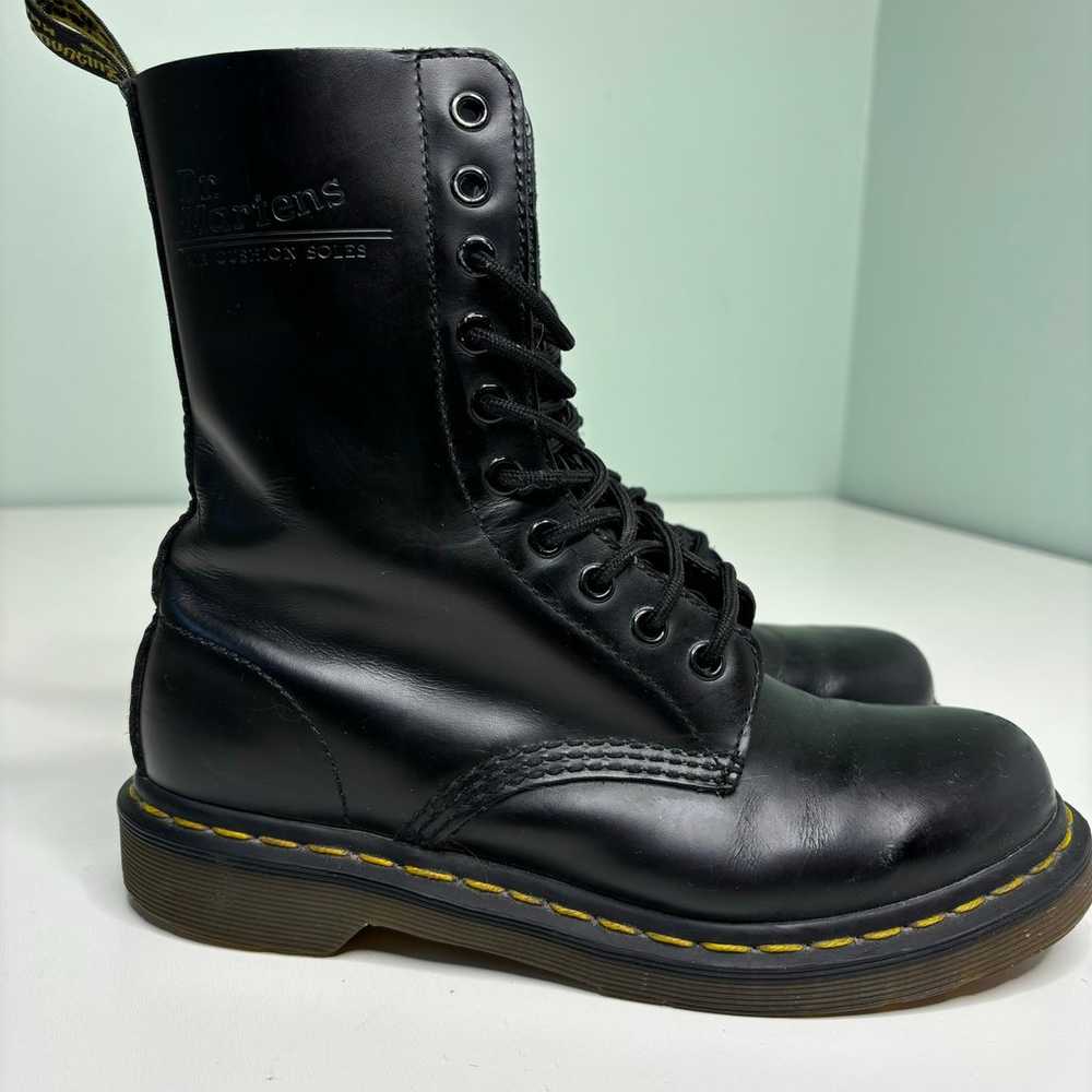 Dr. Martens 1460 Smooth Black Leather Lace Up Mid… - image 7