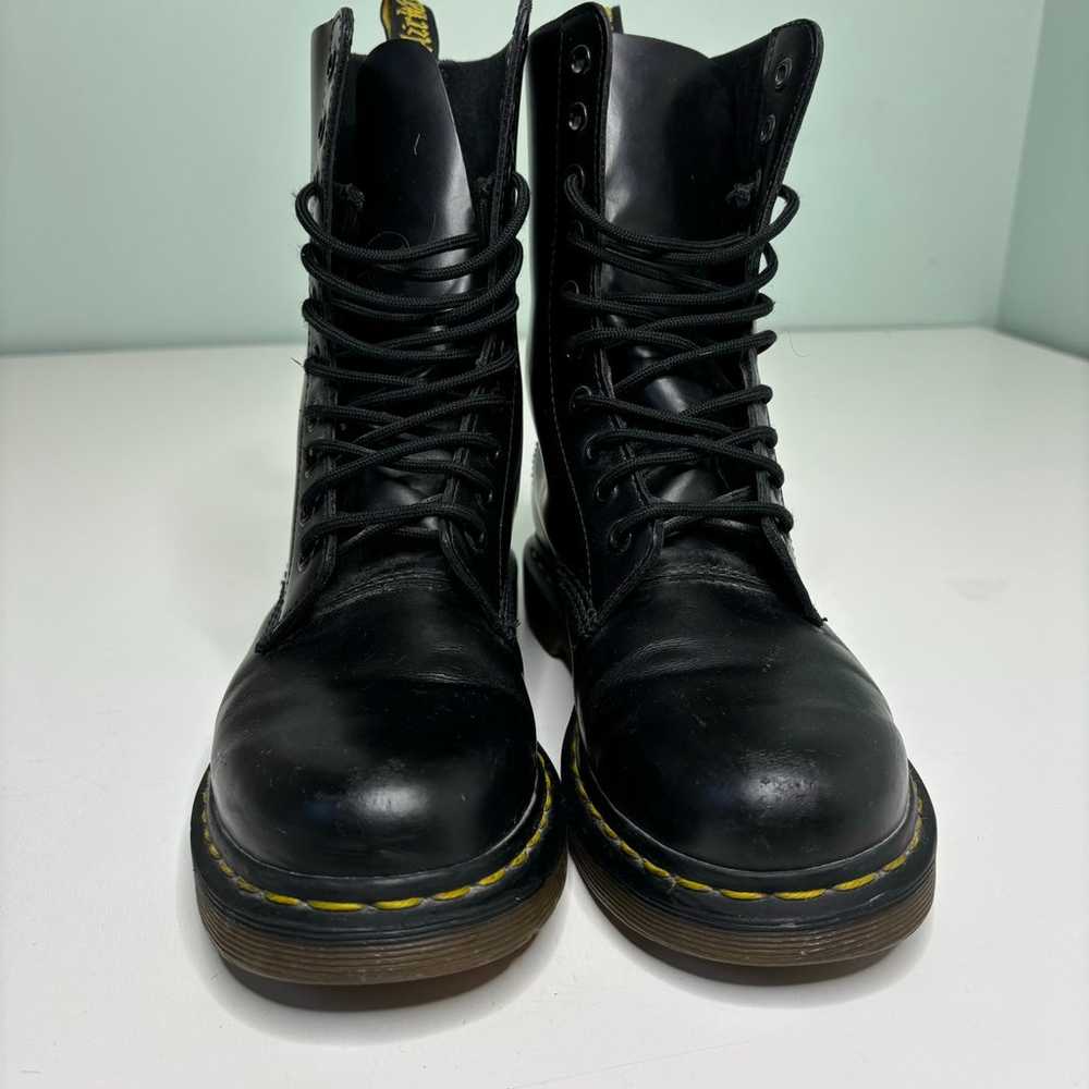 Dr. Martens 1460 Smooth Black Leather Lace Up Mid… - image 8