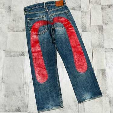 EVISU ビッグカモメ 赤 RED Lot 2001 28×35 No.2