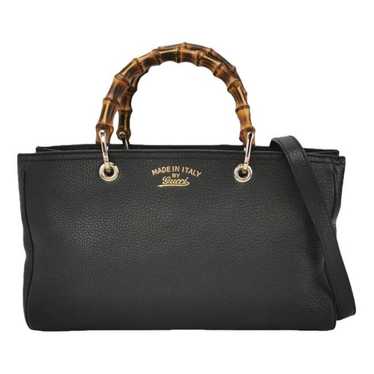 Gucci Bamboo Shopper leather handbag - image 1