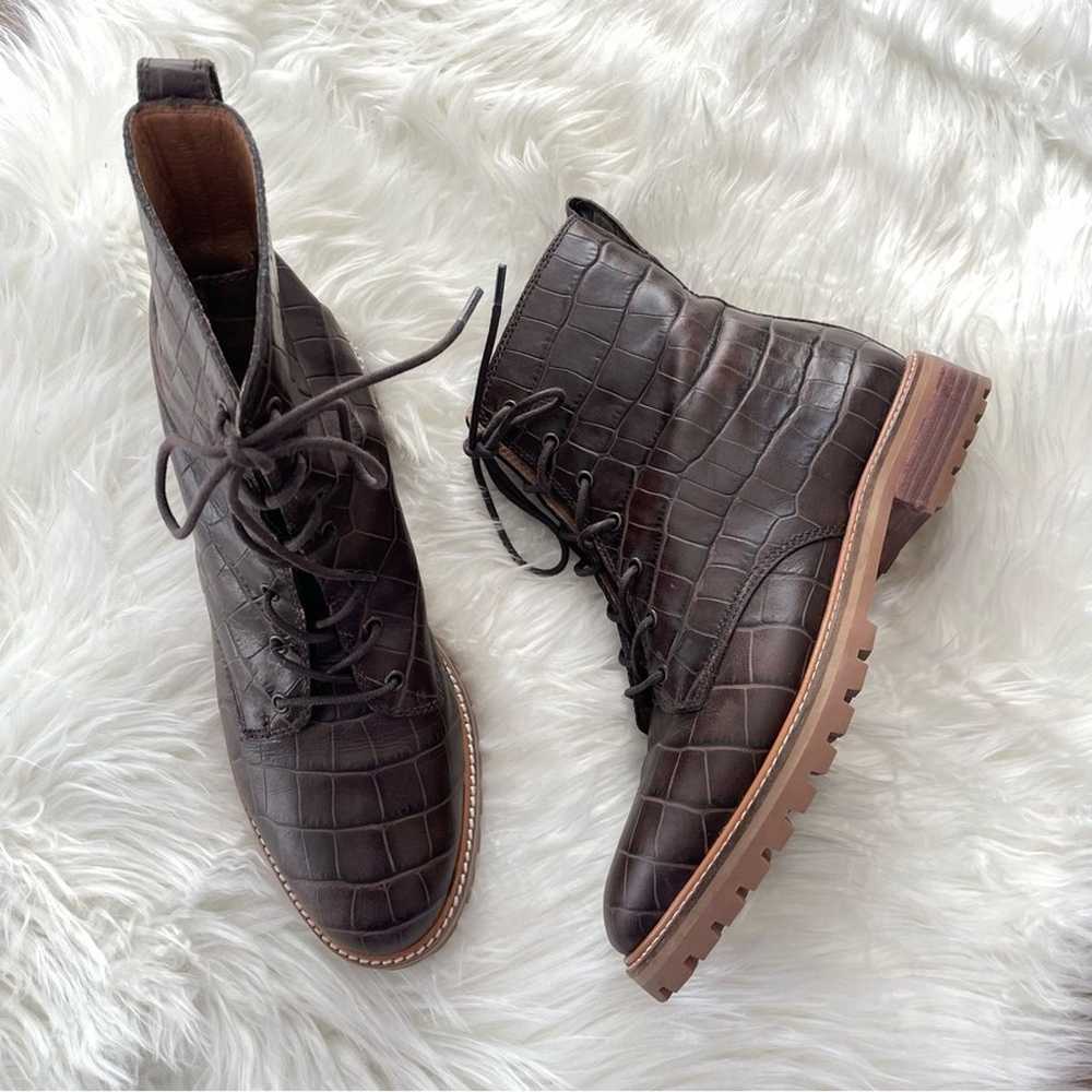 Madewell | Women’s The Clair Lace-Up Boot Croc Em… - image 3