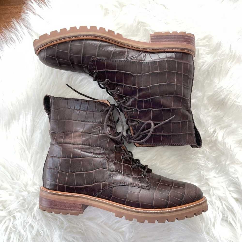 Madewell | Women’s The Clair Lace-Up Boot Croc Em… - image 7