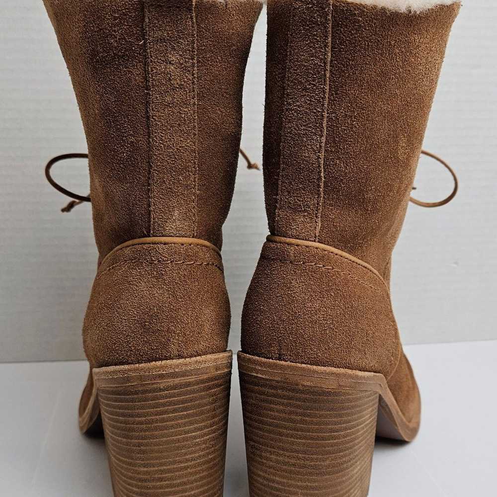 UGG Jerene Wool Shearling suede Chestnut Brown He… - image 4