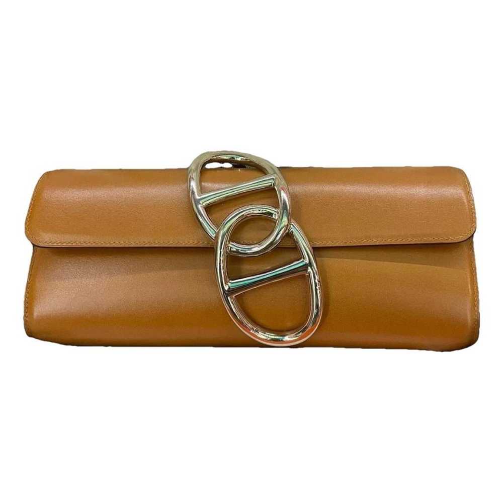 Hermès Egée leather clutch bag - image 1