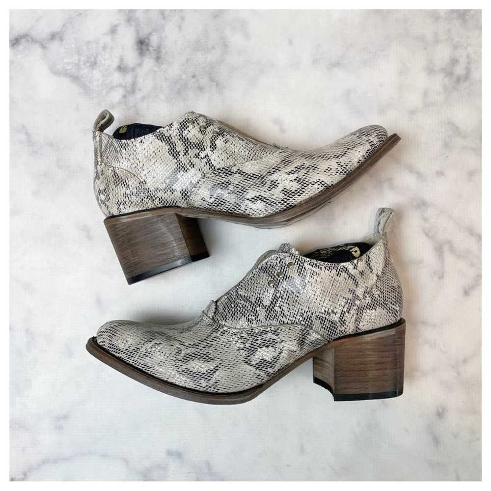 Freebird by Steven Sadie Snake Oxford Booties NWOB - image 11