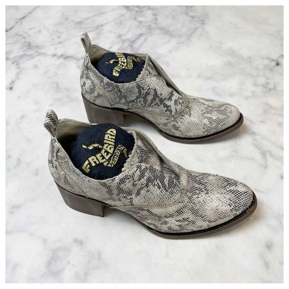 Freebird by Steven Sadie Snake Oxford Booties NWOB - image 3