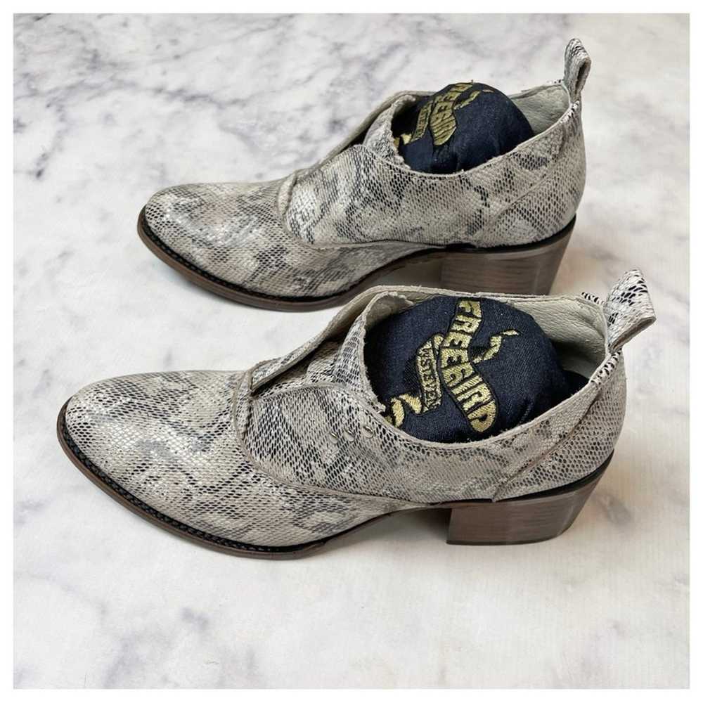 Freebird by Steven Sadie Snake Oxford Booties NWOB - image 5