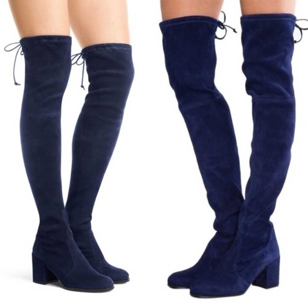 Stuart Weitzman Tieland Over the Knee Boot Blue S… - image 10