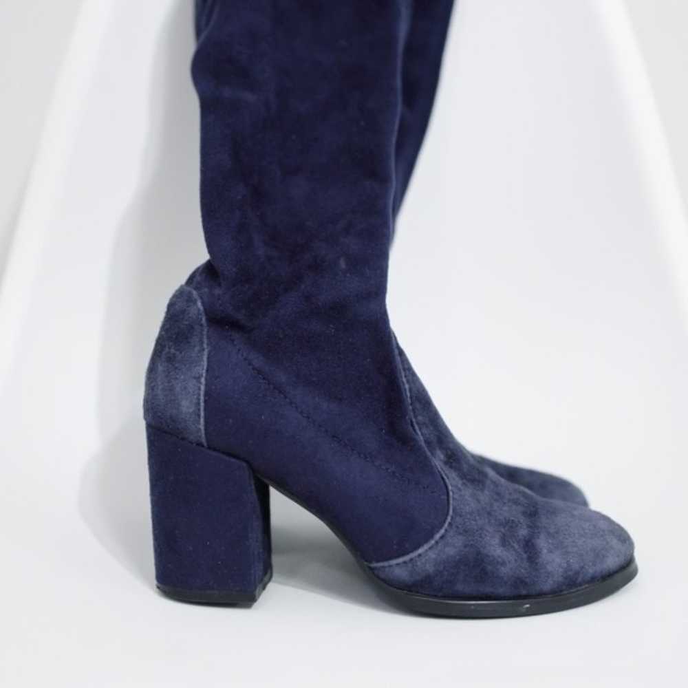 Stuart Weitzman Tieland Over the Knee Boot Blue S… - image 4