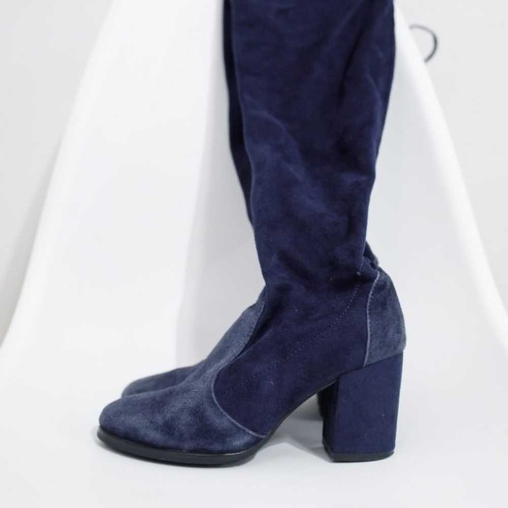 Stuart Weitzman Tieland Over the Knee Boot Blue S… - image 5