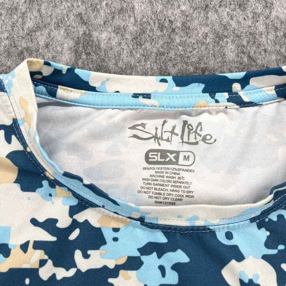 Vintage Salt Life SLX Mens Blue Camo UPF50 Short … - image 3