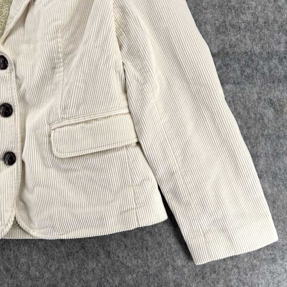 Vintage LL Bean Womens Ivory Corduroy Blazer Jack… - image 2