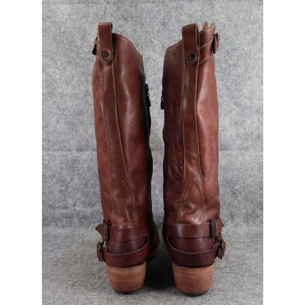 Liberty Black Boots Women 9 Western Riding Leathe… - image 5