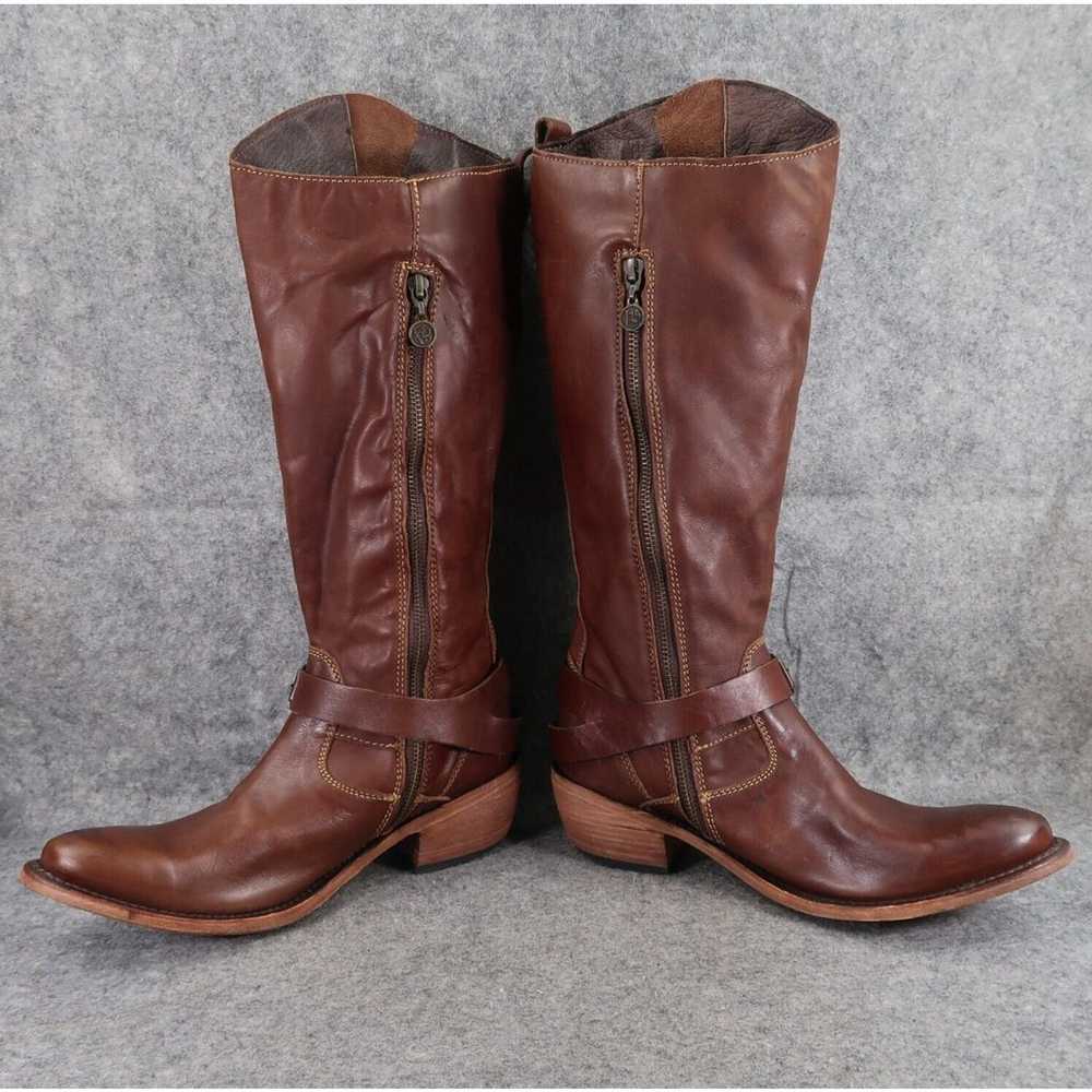 Liberty Black Boots Women 9 Western Riding Leathe… - image 7