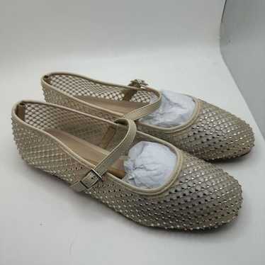 CUSHIONAIRE Women's Maxie Rhinestone Mesh Flat +M… - image 1