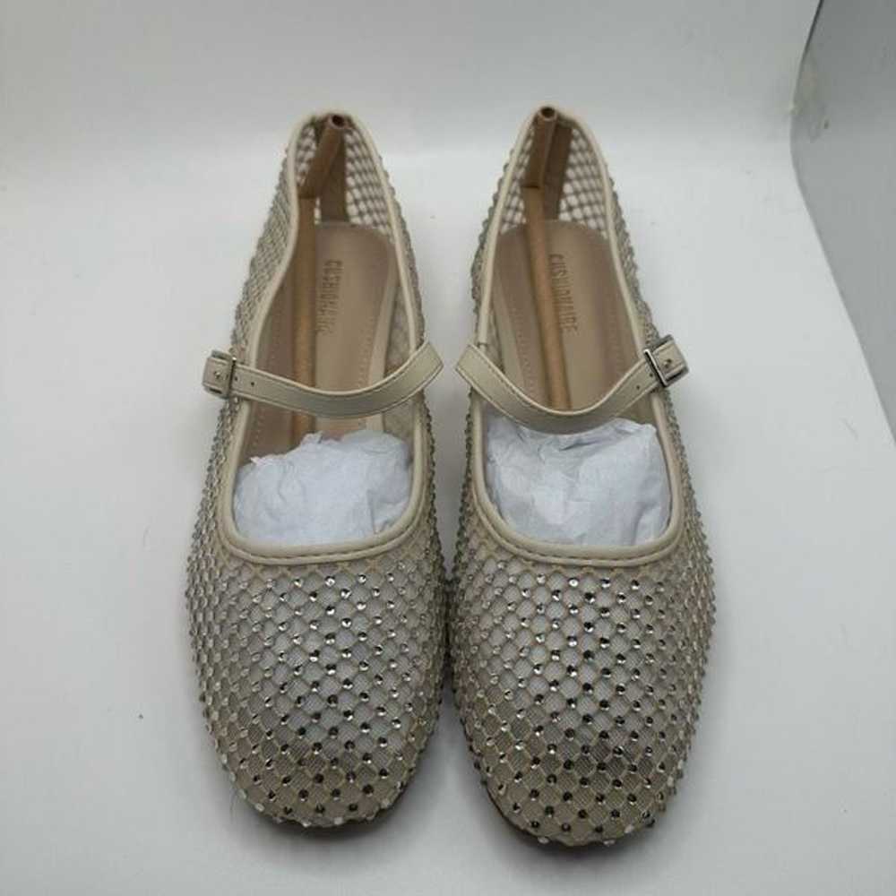 CUSHIONAIRE Women's Maxie Rhinestone Mesh Flat +M… - image 2