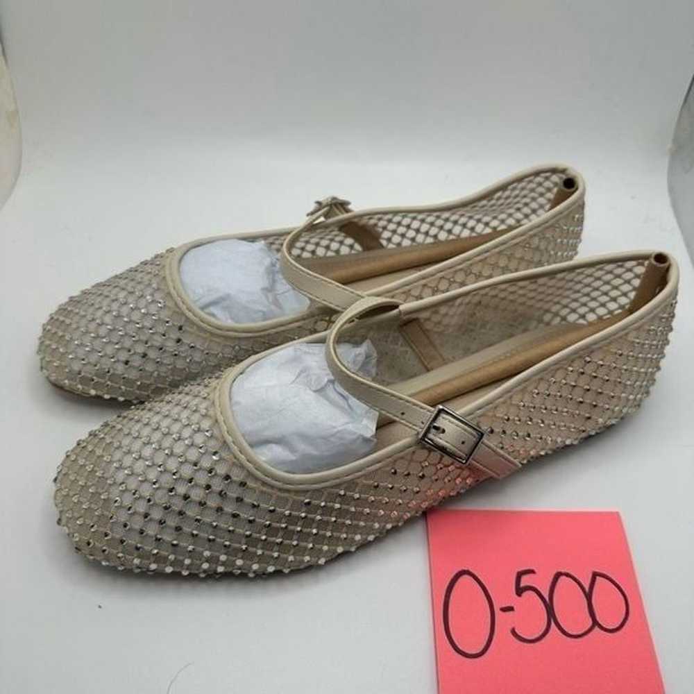 CUSHIONAIRE Women's Maxie Rhinestone Mesh Flat +M… - image 3