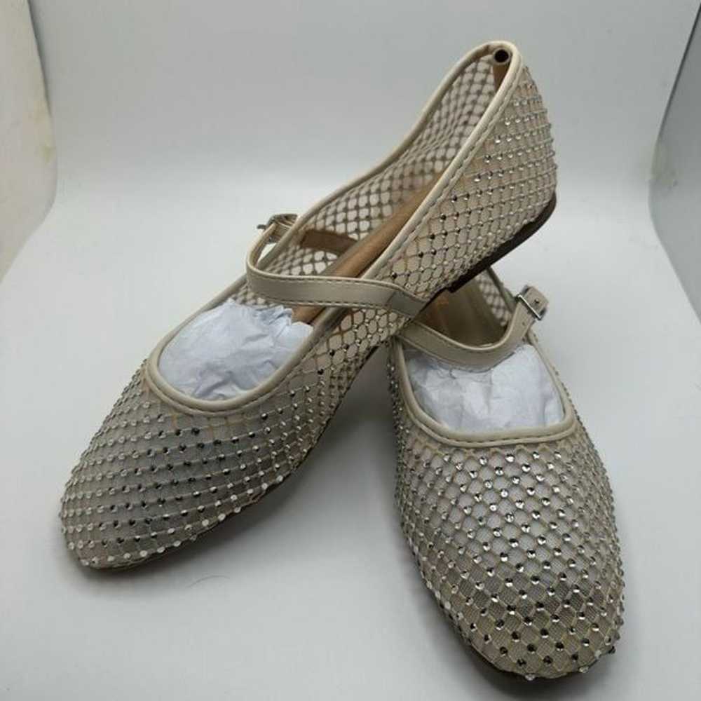 CUSHIONAIRE Women's Maxie Rhinestone Mesh Flat +M… - image 7