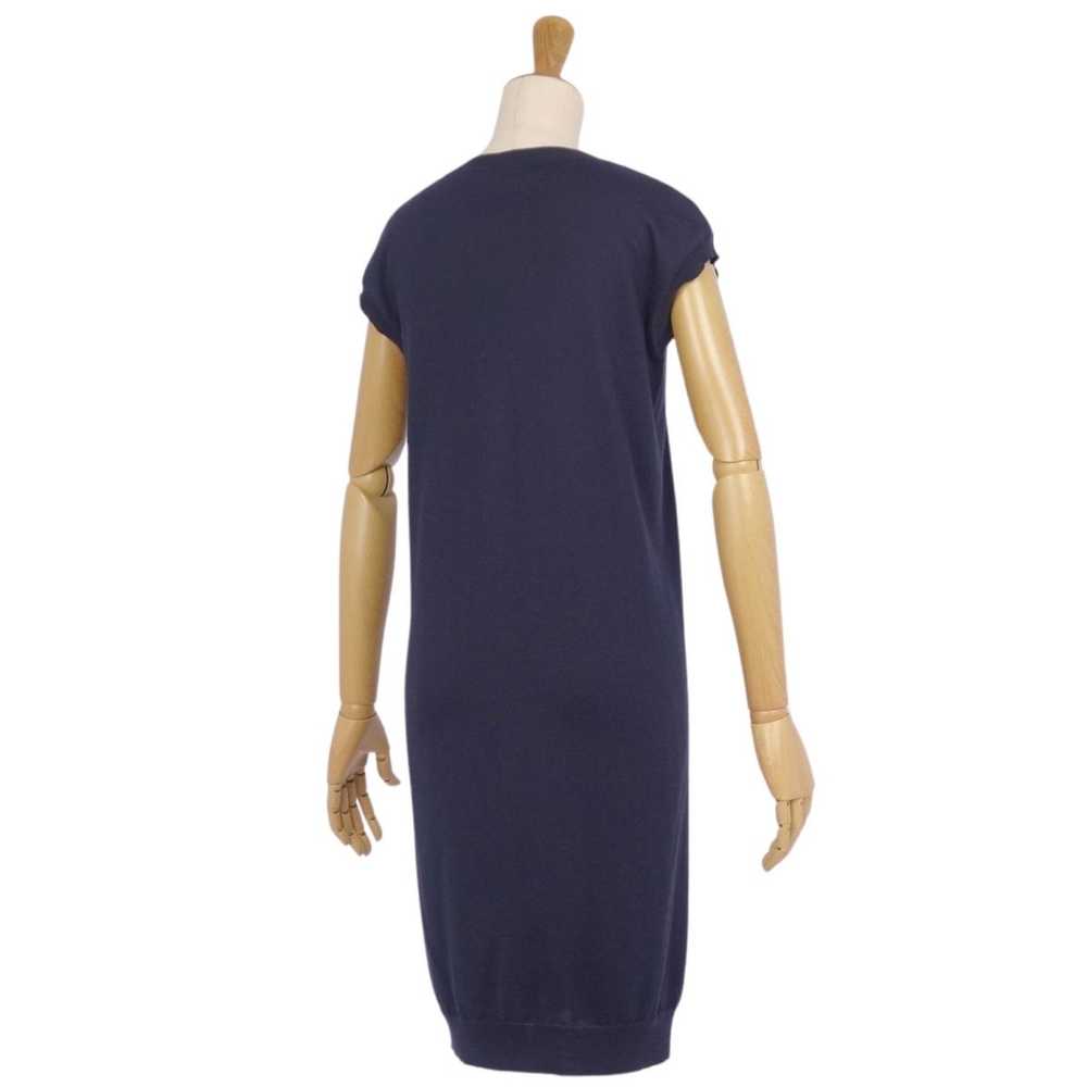 Hermes Knit Dress Logo Cashmere Silk Tops 34 r30_… - image 5