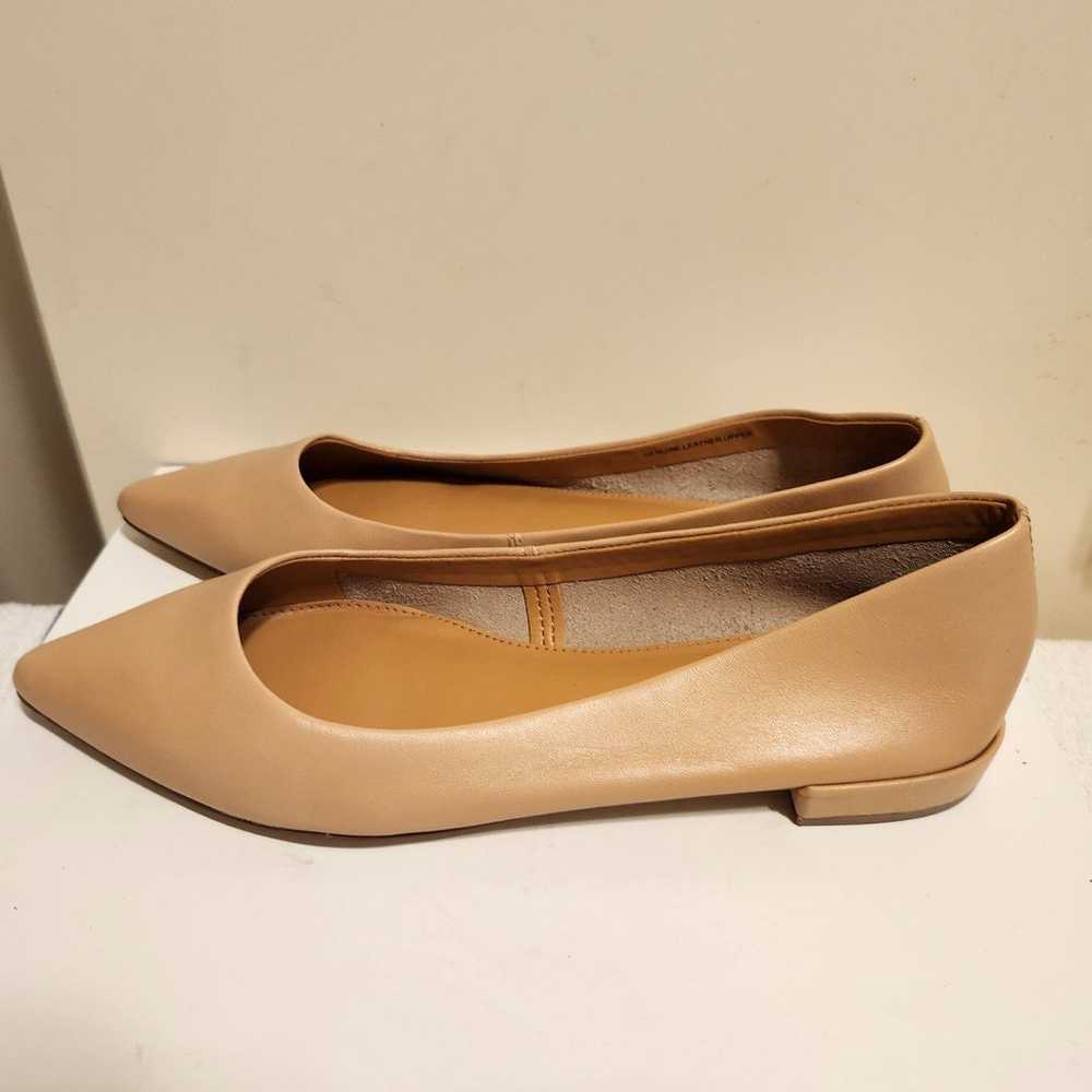 Brand New J.CREW "Marina" Tan Leather Pointy Toe … - image 1