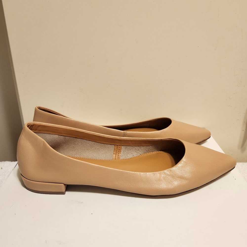 Brand New J.CREW "Marina" Tan Leather Pointy Toe … - image 3