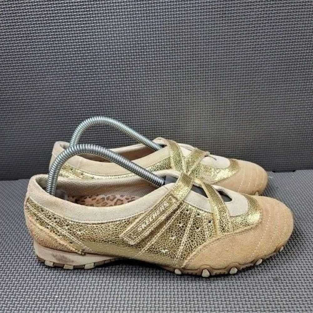 Womens Sz 9 Gold Skechers Mary Janes Ath - image 1