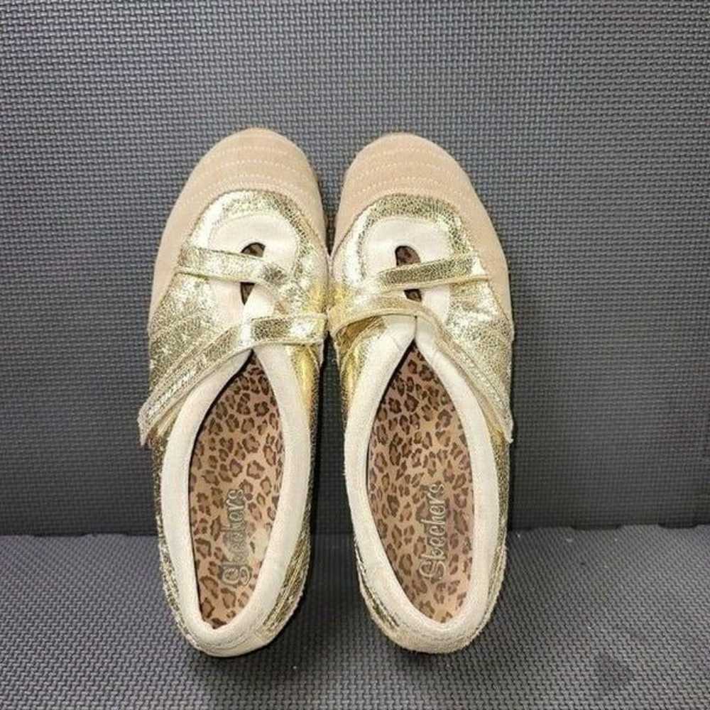 Womens Sz 9 Gold Skechers Mary Janes Ath - image 6