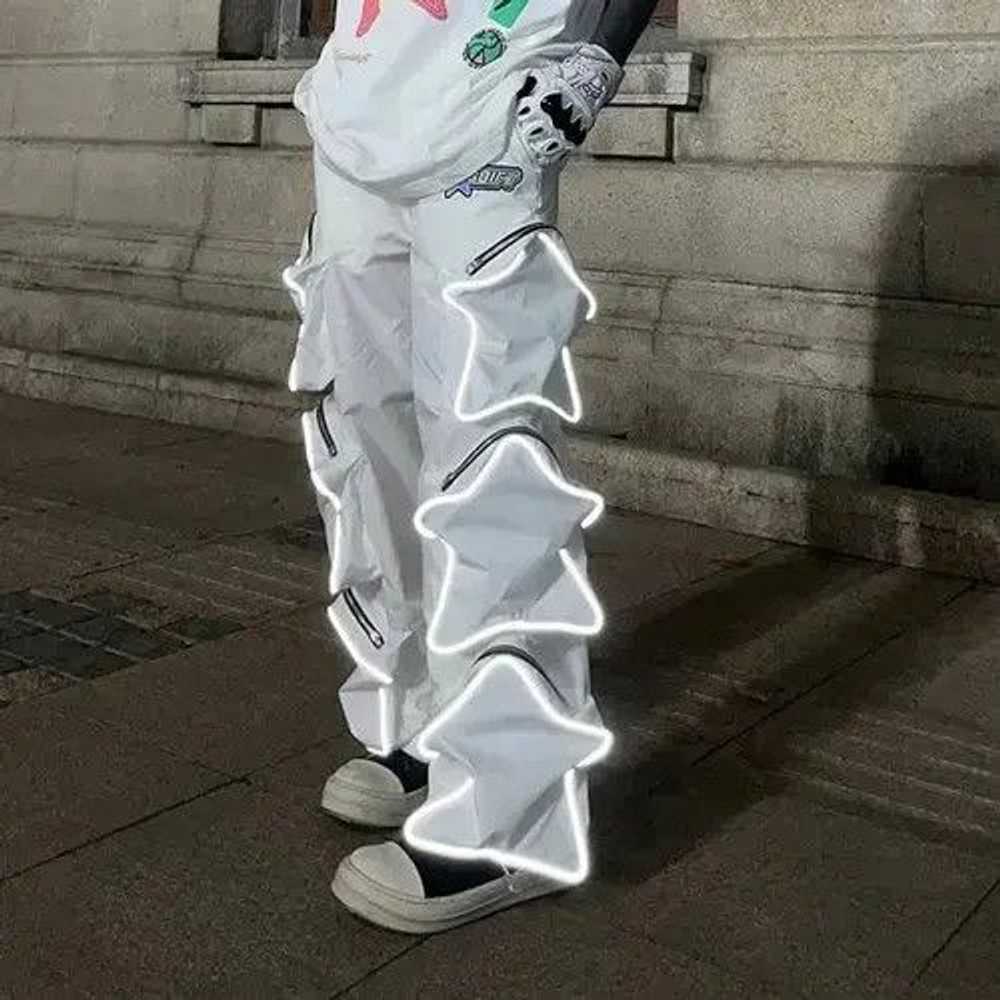 Custom × Designer × Streetwear Reflective pants w… - image 3