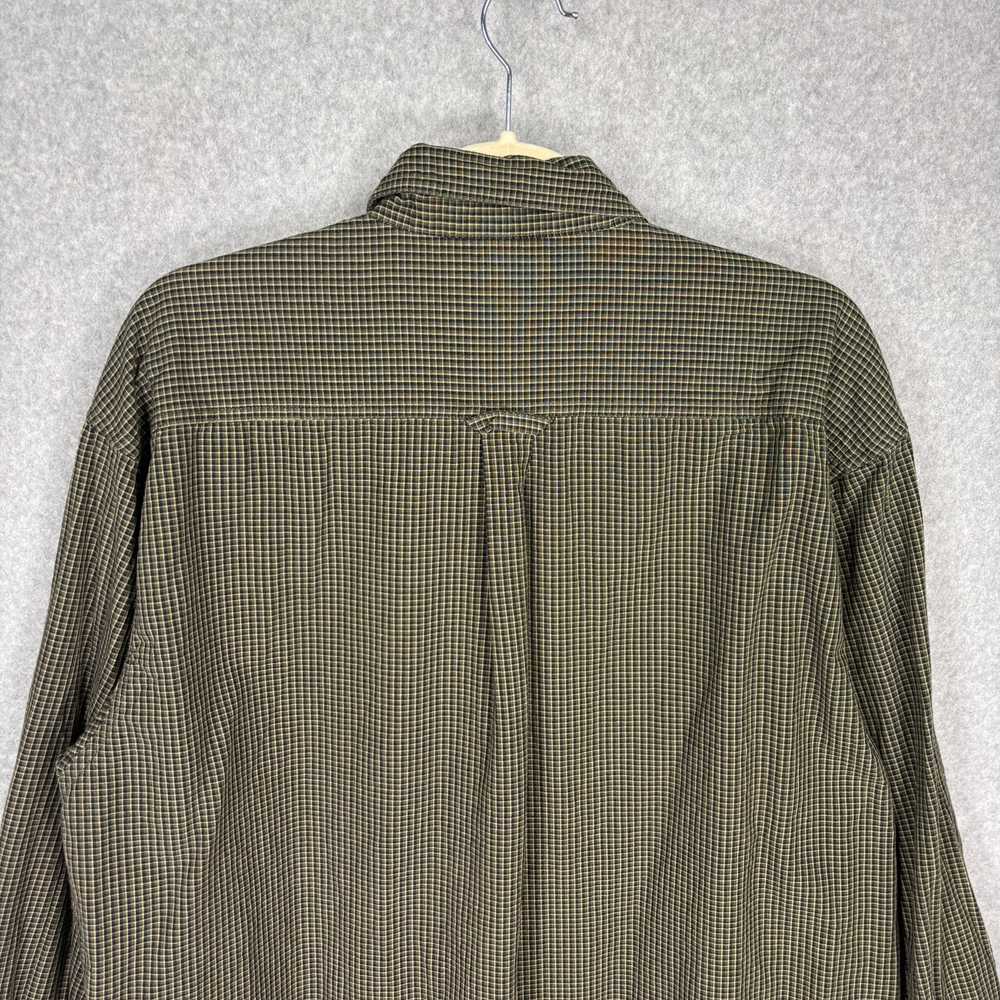 Columbia Shirt Mens XL Green Black Plaid Button D… - image 7