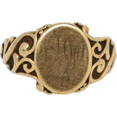 Victorian "DL" Signet Ring