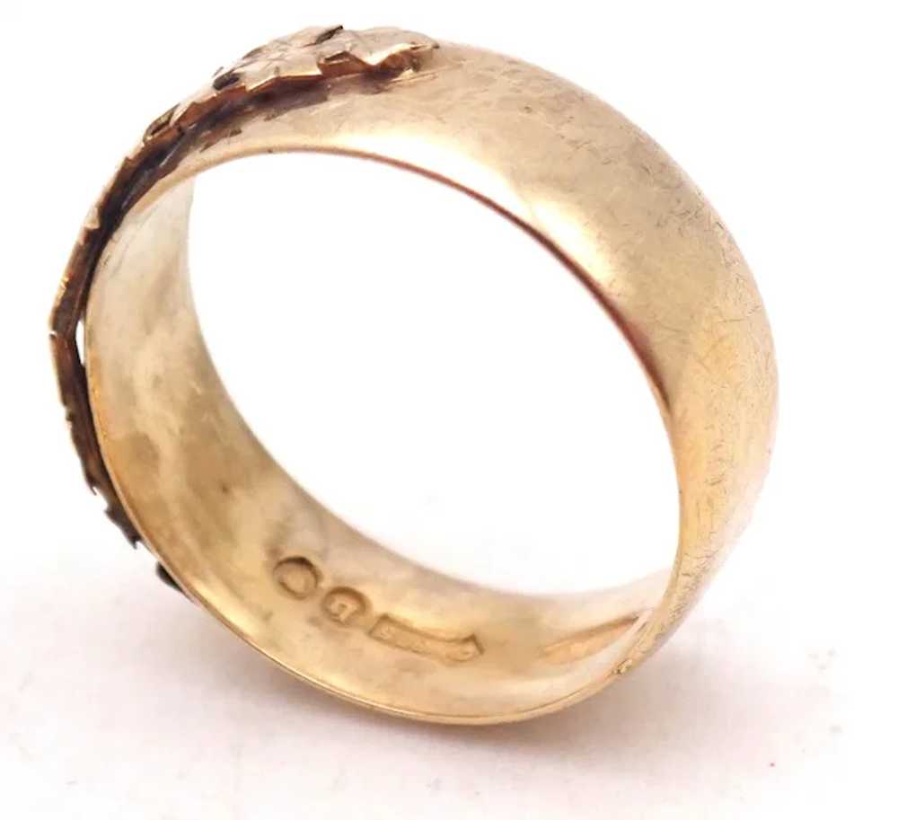 Antique 1917 9K Gold 'MIZPAH' Ring - image 4