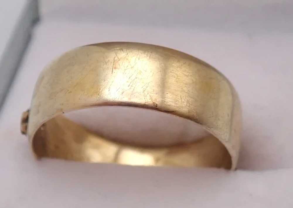 Antique 1917 9K Gold 'MIZPAH' Ring - image 5