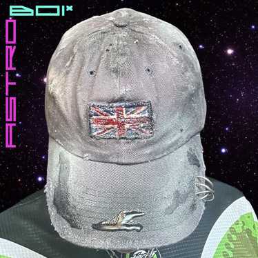 Custom × Hat ASTROBOI* 'London Rain' Navy Distres… - image 1