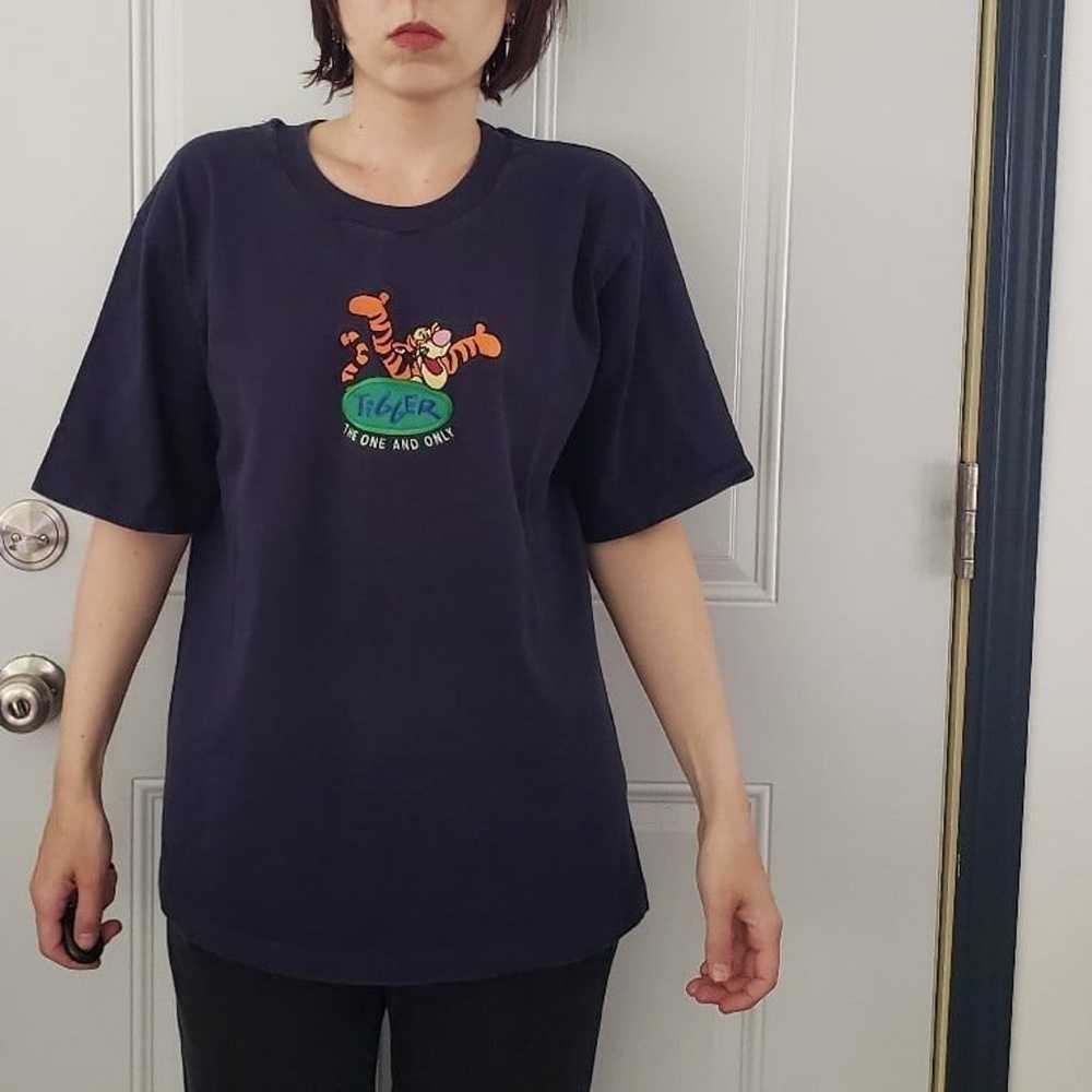 90s Disney Store Blue Tigger Tee - image 1