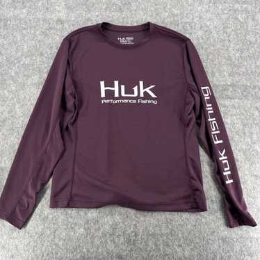 Vintage Huk Womens Purple Long Sleeve Performance… - image 1