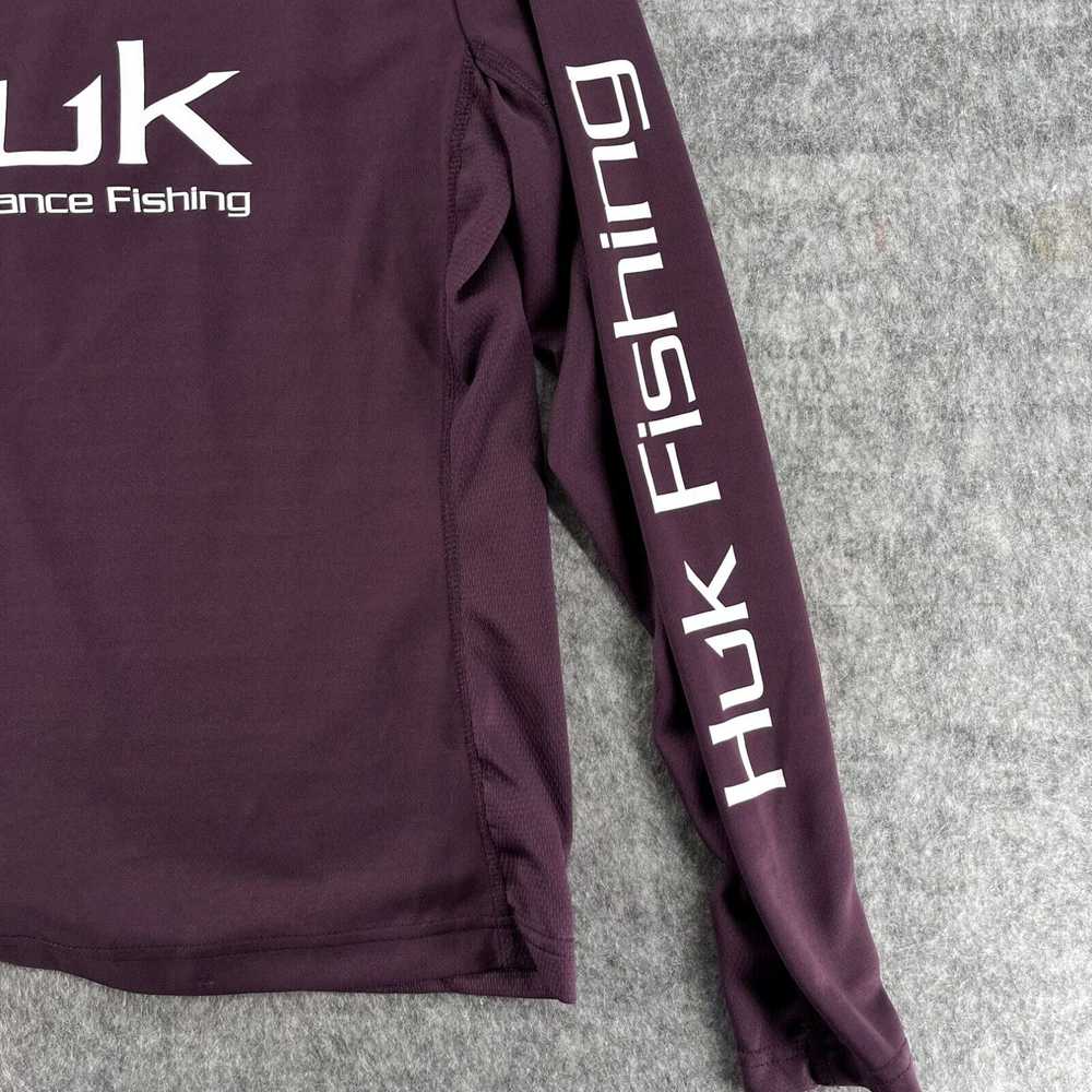 Vintage Huk Womens Purple Long Sleeve Performance… - image 2