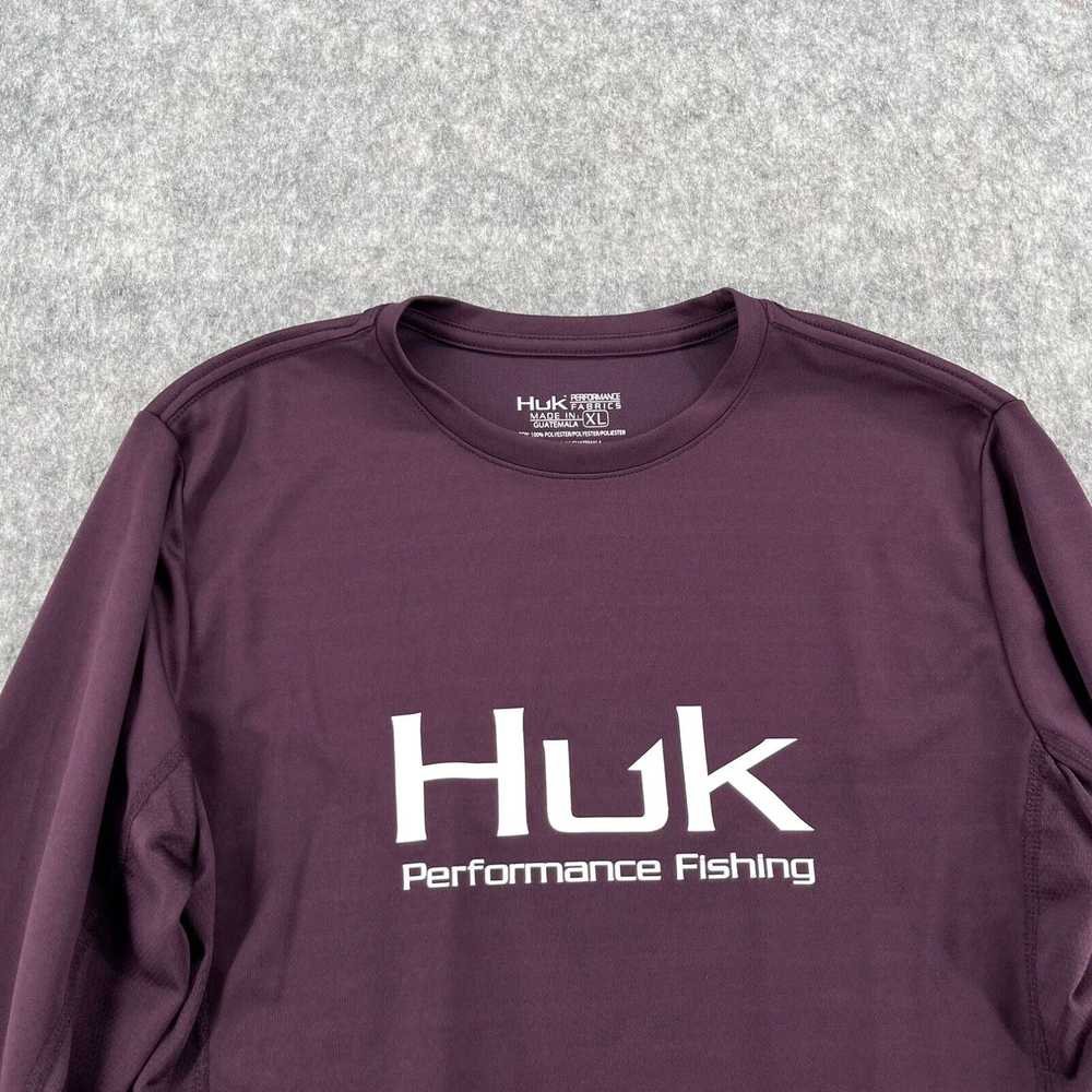 Vintage Huk Womens Purple Long Sleeve Performance… - image 3