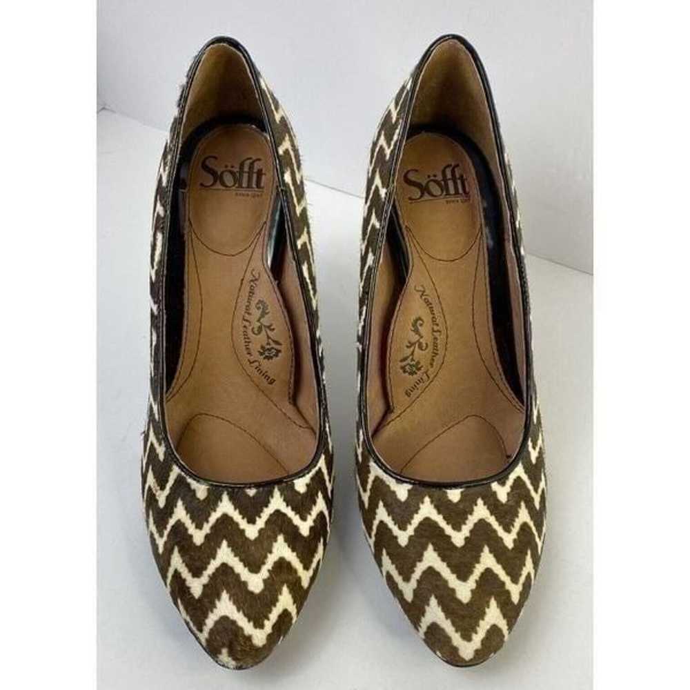 Sofft Size 7M Moselle Wave Brown Chevron Stripe C… - image 2